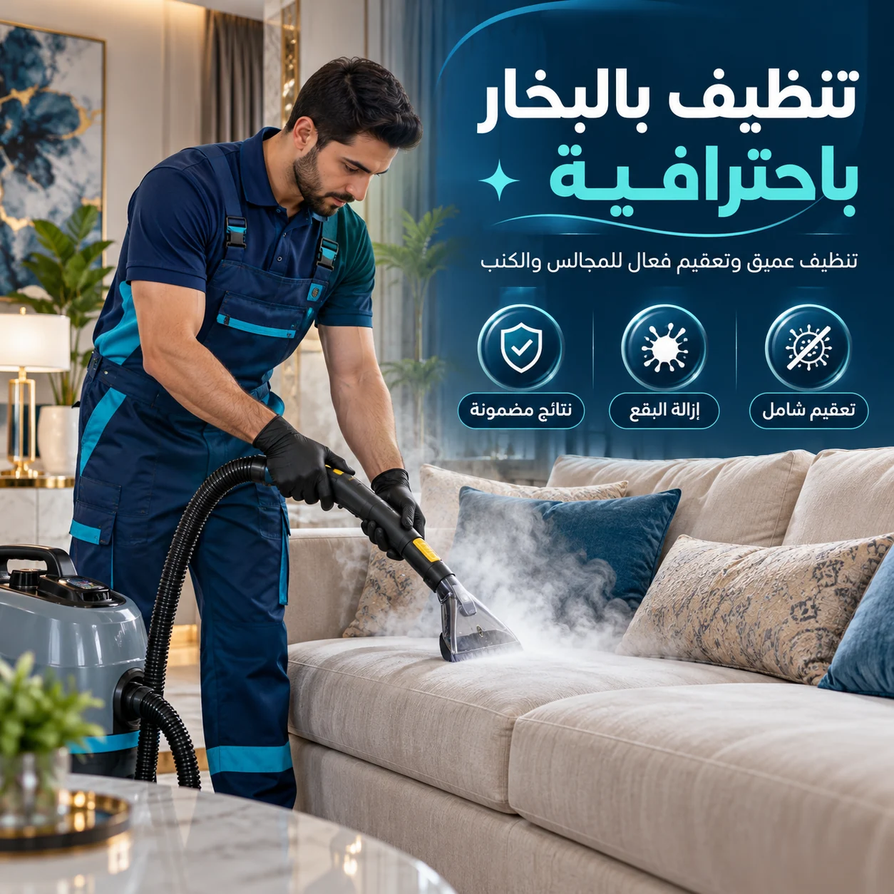 تنظيف كنب ومجالس بالبخار برابغ
